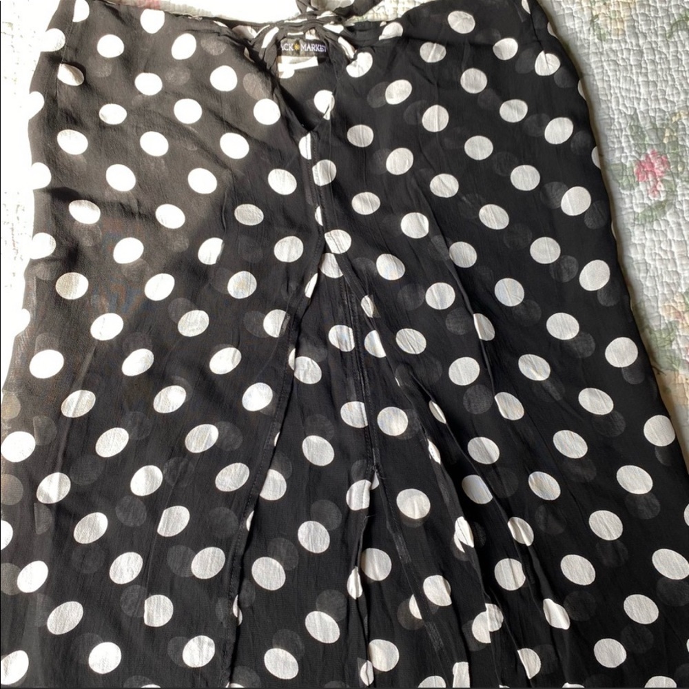 Sheer Polka Dot Layered Maxi